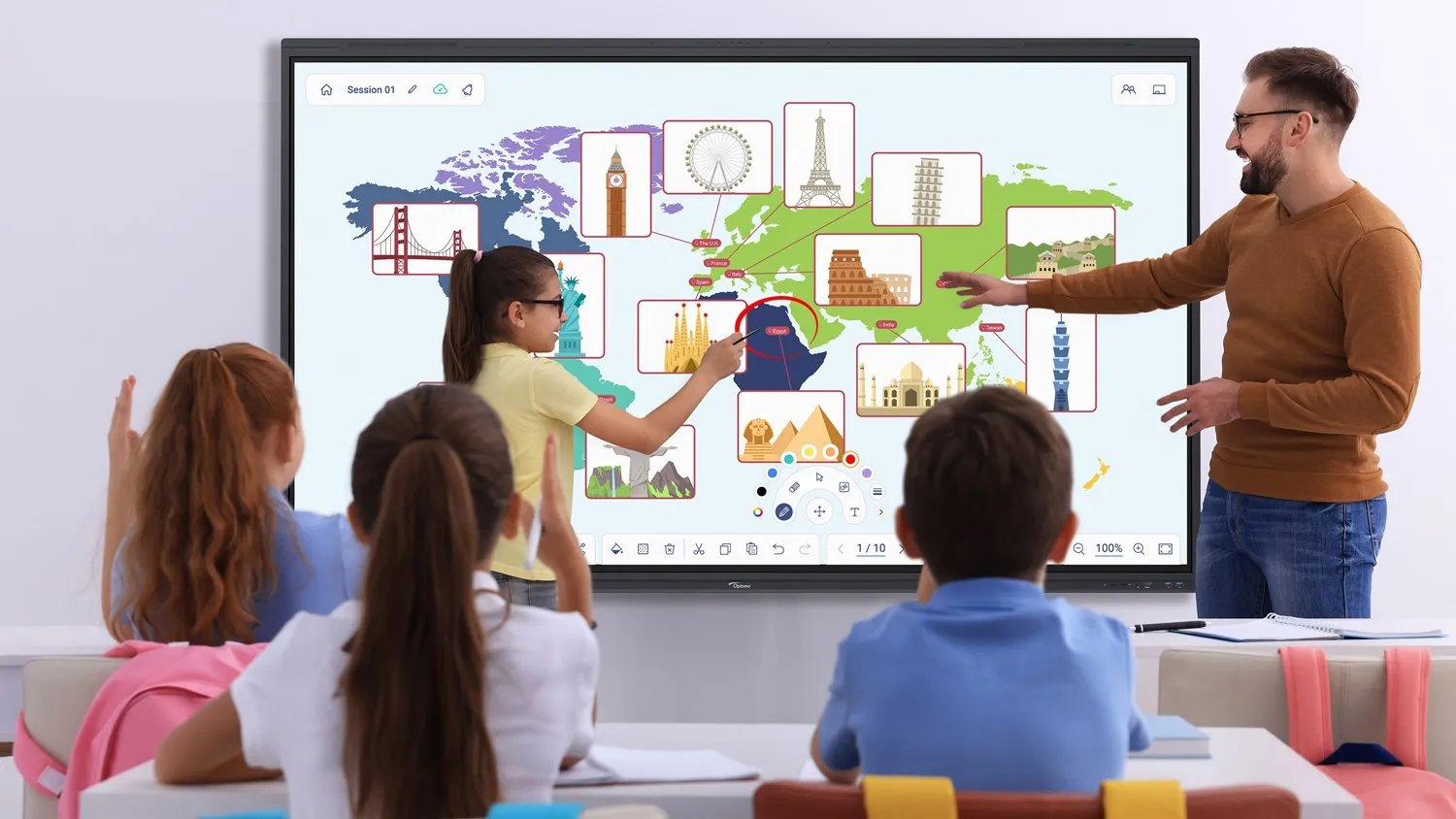 Monitor interaktywny Optoma 5753RK